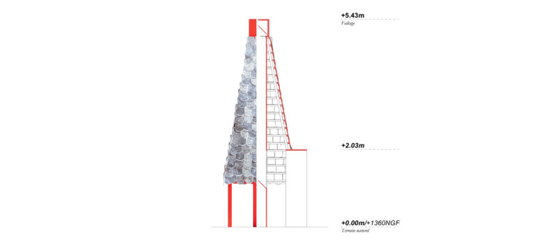 La cabine qui voulait voir l&rsquo;horizon, dessin technique